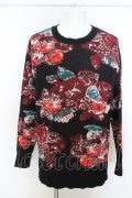 【WINTERセール】NO ID. BLACK / モザイクJQ-BIGプルオーバー O-24-01-08-002-NO-to-YM-ZT101