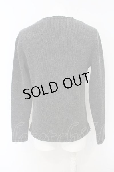 画像3: Black by VANQUISH / テレコ編みニットVネック O-24-01-10-007-Bl-to-YM-ZT104 (3)