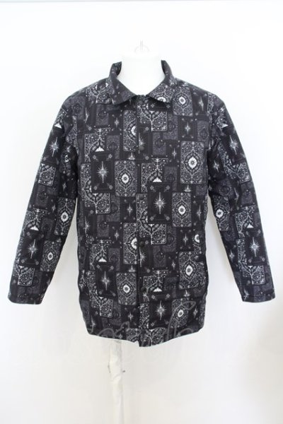 画像1: 【WINTERセール】NO ID. BLACK / トランププリントリバーシブルコーチ O-24-01-17-009-NO-ja-YM-ZT-M112