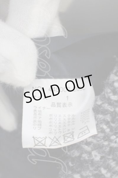 画像6: NO ID. BLACK / ウールツイードモッズコート O-24-01-17-014-NO-ou-YM-ZT-M111 (6)