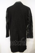 画像4: 【セール】NO ID. BLACK / カウレザースイッチングチェスターコート O-24-01-19-037-NO-ou-YM-ZT-M118 (4)