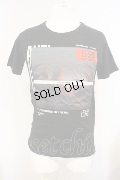 画像1: 【WINTERセール】BLACK MORAL / 暴動区愚鈍の桜 Tシャツ O-24-01-19-042-BL-ts-YM-ZT053