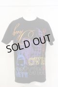OVERDESIGN / LOVE HATEプリントBIG Tシャツ O-24-01-19-015-OV-ts-YM-ZT050