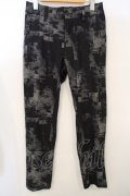 【WINTERセール】NO ID. BLACK / ストレッチジャージーアンクルイージートラウザーズパンツ O-24-01-19-019-NO-pa-YM-ZT053