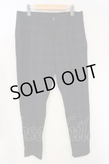 ZARA / 総柄スラックス 44 ブラック O-24-04-28-010-ZA-pa-YM