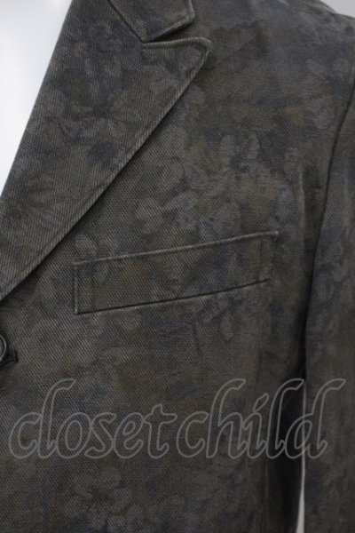 画像2: 【WINTERセール】TORNADO MART / 転写フラワーデニムテーラードジャケット M グレー O-24-01-28-035-TO-ja-YM-ZT377