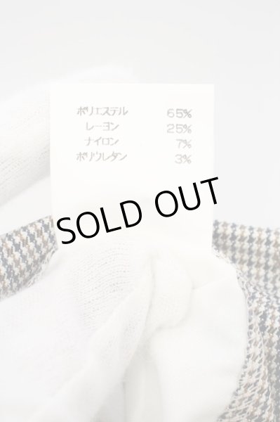 画像5: TORNADO MART / ハウンズトゥースストレッチスラックスパンツ S ベージュ O-24-01-28-058-TO-pa-YM-ZT363 (5)