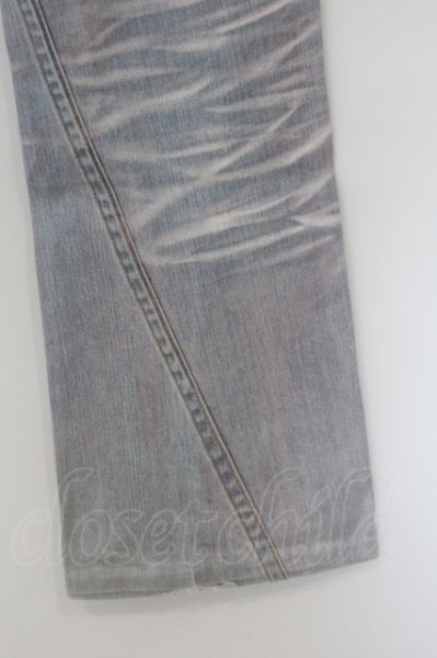 画像5: TORNADO MART / 製品染ストレッチデニムベルボトム S ライトインディゴｘレッド O-24-01-28-066-TO-pa-YM-ZT362 (5)