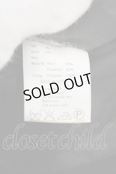 画像4: MURDER LICENSE / メルトンPコート 44 ブラック O-24-01-28-008-MU-ou-YM-ZT-M009 (4)