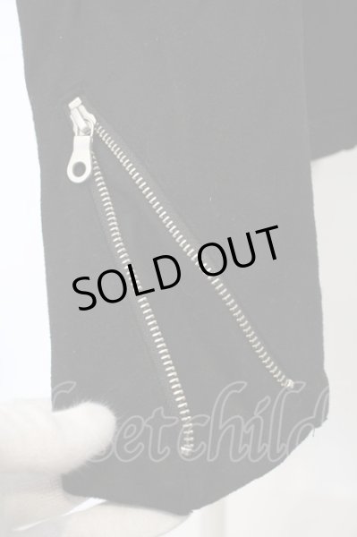 画像5: NO ID. / メルトンツイントラックライダースジャケット 2 ブラック O-24-01-28-018-NO-ja-YM-ZT441 (5)