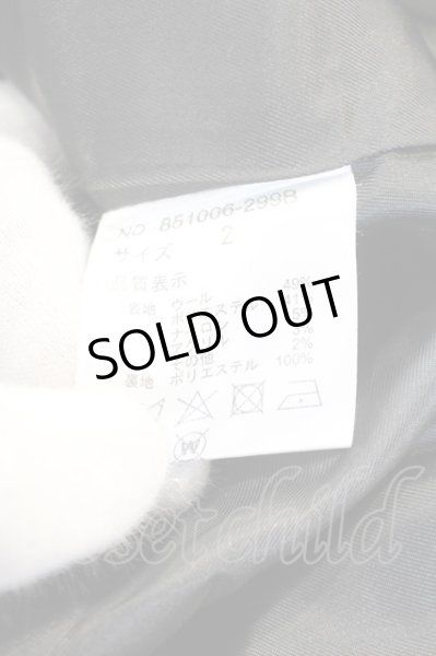 画像6: NO ID. / メルトンツイントラックライダースジャケット 2 ブラック O-24-01-28-018-NO-ja-YM-ZT441 (6)