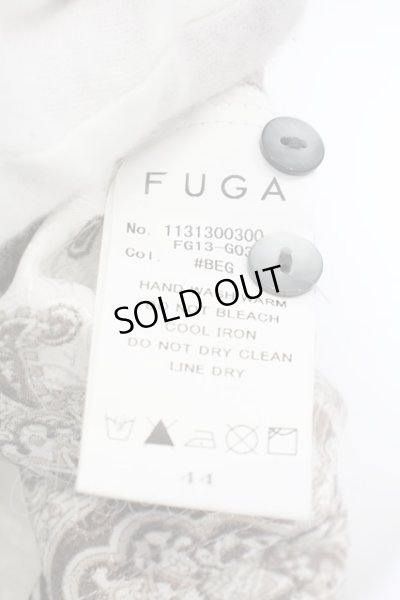 画像4: FUGA / Pretender ペイズリーシャツ 44 ベージュ O-24-01-29-004-FU-sh-YM-ZT378