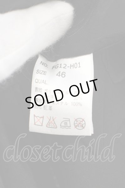 画像3: FUGA / Sentiments レザー使いテーラードジャケット 46 ブラック O-24-01-29-006-FU-ja-YM-ZT-ML016 (3)