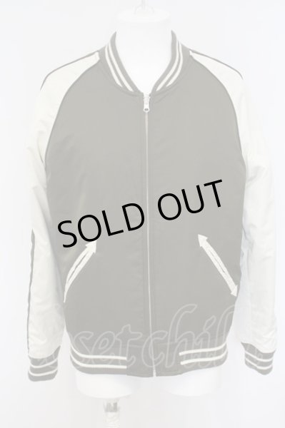 画像3: Black by VANQUISH / リバーシブルスカジャン L ブラウン O-24-01-29-001-Bl-ja-YM-ZT378 (3)