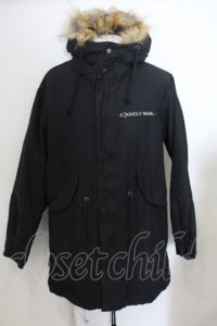 【WINTERセール】KMK(KINGLY MASK) / モッズコート M ブラック O-24-01-31-001-KM-ou-YM-ZT-M005