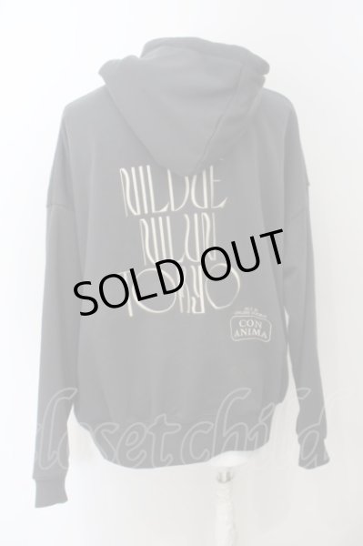 画像2: NIL DUE / NIL UN TOKYO / Embroidery Heart Hoodie  ダークグレー O-24-01-31-027-NI-to-IG-ZT038 (2)