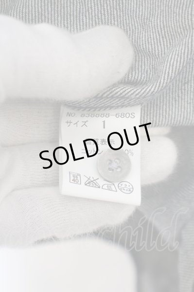 画像3: NO ID. / 12ozデニム立体リジット加工シャツ 1 インディゴ O-24-02-04-027-NO-sh-YM-ZT043 (3)