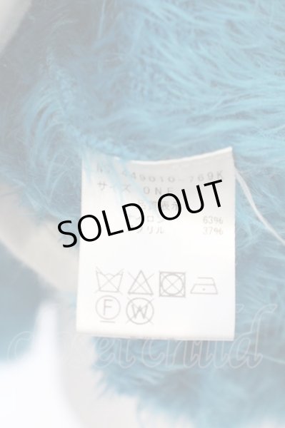 画像3: NO ID. BLACK / フェザーヤーン切替ドルマンスリーブニット ONE グリーンｘブラック O-24-02-04-003-NO-ja-YM-ZT047 (3)