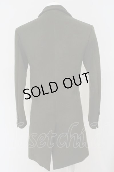 画像2: Black by VANQUISH / ウールチェスターコート S カーキ O-24-02-04-042-Bl-ou-YM-ZT-M016 (2)