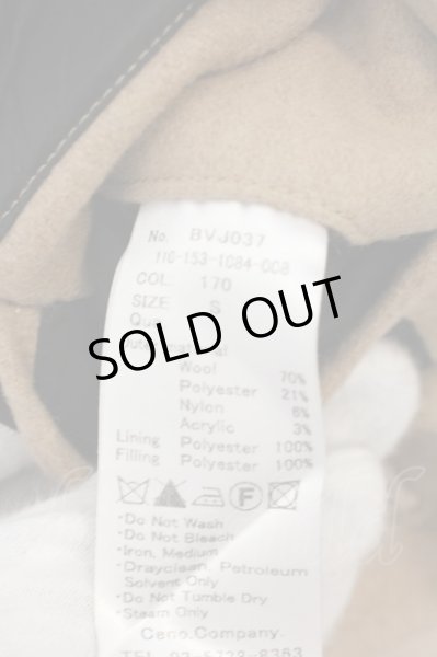 画像3: Black by VANQUISH / ウールインナーキルトチェスターコート S ベージュ O-24-02-04-049-Bl-ou-YM-ZT-M009 (3)