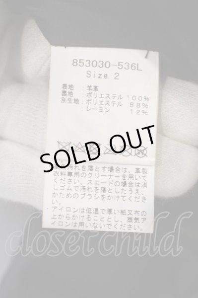 画像7: NO ID. / シープレザー1B-JKT ジャケット 2 ブラック O-24-02-04-004-NO-ou-YM-ZT-M009 (7)