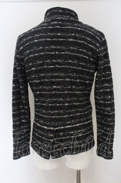 画像3: FUGA / Attraction ツイードテーラード 46 ブラック O-24-02-04-001-FU-ja-YM-ZT044 (3)