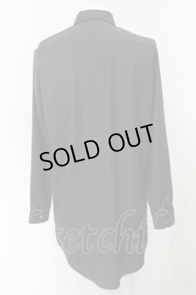 画像2: NO ID. / ナロータイ付きロングシャツ 1 ダークブラウン O-24-02-04-024-NO-sh-YM-ZT043 (2)