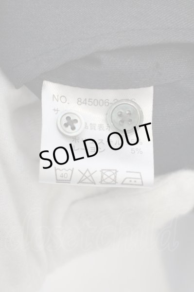 画像3: NO ID. / ナロータイ付きロングシャツ 1 チャコール O-24-02-04-025-NO-sh-YM-ZT043 (3)