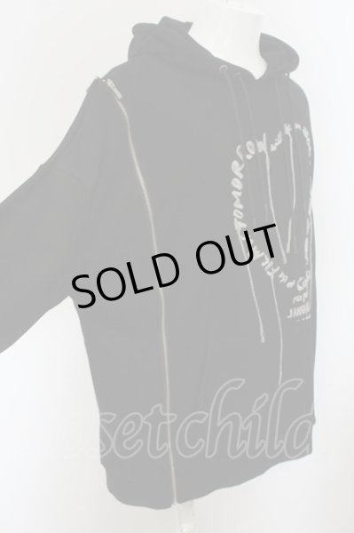 画像2: agr AnotheR aGitation / LOVE パーカー  ブラック O-24-02-19-036-ag-to-YM-ZT368 (2)