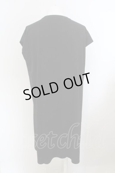 画像2: RooBell mode / チャイナスリットロングTシャツ  ブラック O-24-02-19-037-RO-to-YM-ZT368 (2)