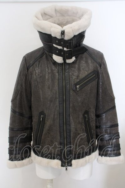 画像3: TORNADO MART / クラッキングボンバージャケット M ブラック（チャコール系） O-24-02-19-040-TO-ou-YM-ZT-ML012 (3)