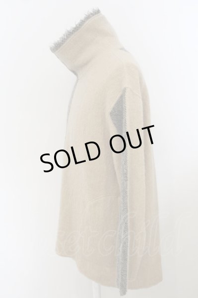 画像2: SHARE SPIRIT / MOHAIR PILE KNIT S グレーｘベージュ O-24-02-19-042-SH-to-YM-ZT061 (2)