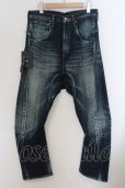 画像1: 【SALE】Moonage Devilment(清春)  / s'exprimer jiedaトリプルネームサルエルデニムパンツ 01 インディゴ O-24-02-19-054-MO-pa-YM-ZT355 (1)