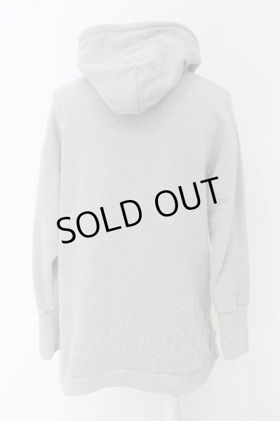 画像2: NO ID. / グリッチフラワープリントBIGパーカー ONE グレー O-24-02-19-012-NO-to-YM-ZT058 (2)