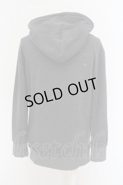 画像3: Moonage Devilment(清春) / xSMACK ENGINEERコラボ　BACK FUR RIDERパーカー M グレー O-24-02-19-021-Mo-to-YM-ZT056 (3)