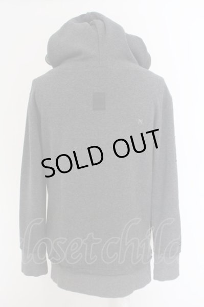 画像4: Moonage Devilment(清春) / xSMACK ENGINEERコラボ　BACK FUR RIDERパーカー M グレー O-24-02-19-021-Mo-to-YM-ZT056 (4)