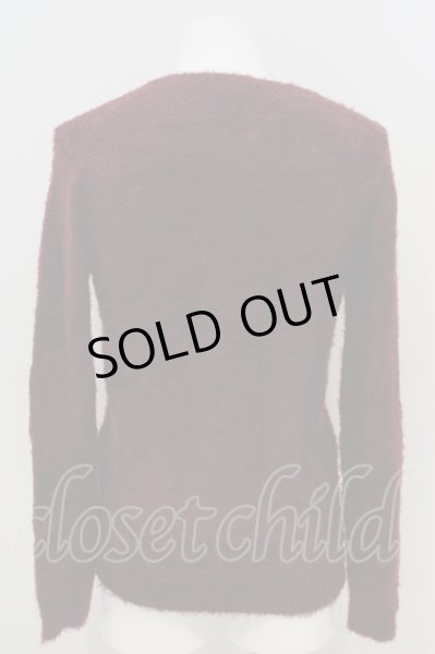 画像3: TORNADO MART / フェザーヤーンＶネックニットソー M ボルドー O-24-02-23-004-TO-to-YM-ZT284 (3)