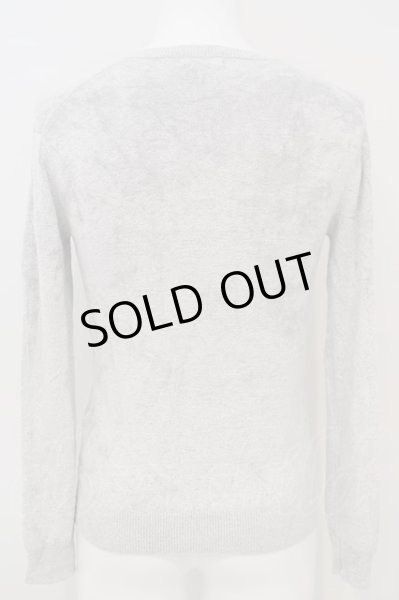 画像3: Zero by TORNADO MART / モールヤーンVネックニットソー M グレー O-24-02-23-006-Ze-to-YM-ZT284 (3)