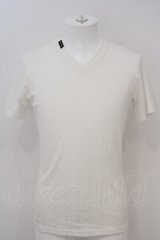 BUFFALO BOBS / ローンテレコVネックTシャツ 1-2 ホワイト O-24-02-23-007-BU-ts-YM-ZT288