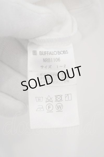 画像2: BUFFALO BOBS / ローンテレコVネックTシャツ 1-2 ホワイト O-24-02-23-007-BU-ts-YM-ZT288 (2)