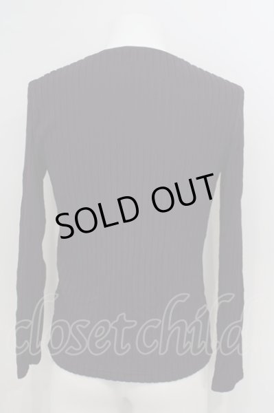 画像3: TORNADO MART / ワイドストライプＶネックカットソー M パープル O-24-02-23-080-TO-to-YM-ZT291 (3)