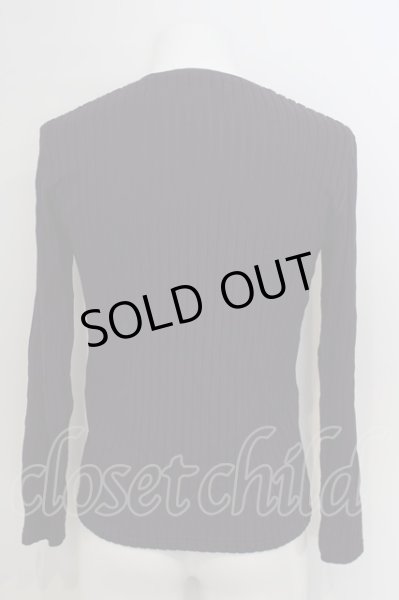 画像3: TORNADO MART / ワイドストライプＶネックカットソー M パープル O-24-02-23-081-TO-to-YM-ZT291 (3)