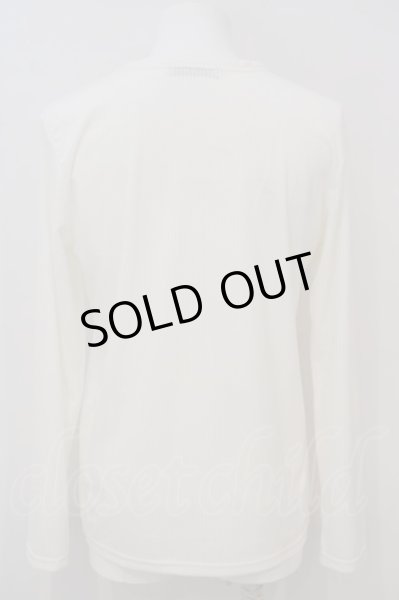 画像3: BUFFALO BOBS / CORTINA-V(コルティナ-V)ベロアテレコVネックトップス 2-3 ホワイト O-24-02-23-008-BU-to-YM-ZT288 (3)