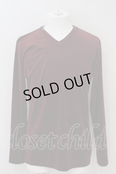 画像1: BUFFALO BOBS / CORTINA-V(コルティナ-V)ベロアテレコVネックトップス 2-3 ワイン O-24-02-23-009-BU-to-YM-ZT287 (1)