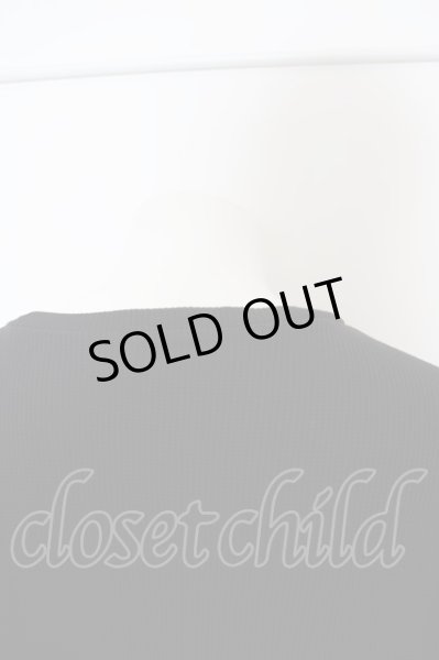 画像2: GLAM ADDICTION / 七分袖ワッフルカットソー  ブラック O-24-02-23-091-GL-to-YM-ZT293 (2)