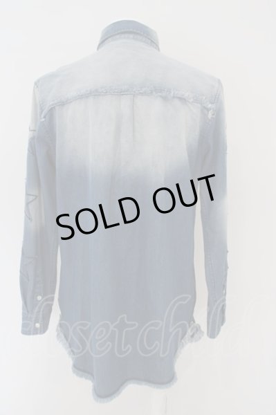 画像3: JURY BLACK / アームスターサイドZIPロングデニムウエスタンシャツ M インディゴ O-24-02-23-101-JU-sh-YM-ZT230 (3)