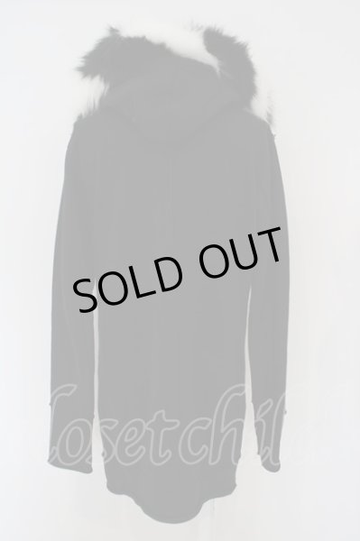 画像3: CIVARIZE / ファー付き鬼裏毛ハイネックパーカー 46 ブラック O-24-02-23-102-CI-ja-YM-ZT229 (3)