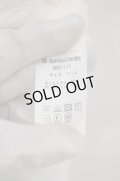 画像2: BUFFALO BOBS / GRAIN(グレイン) ウェーブタックVネックTシャツ 1-2 ホワイト O-24-02-23-011-BU-ts-YM-ZT288 (2)