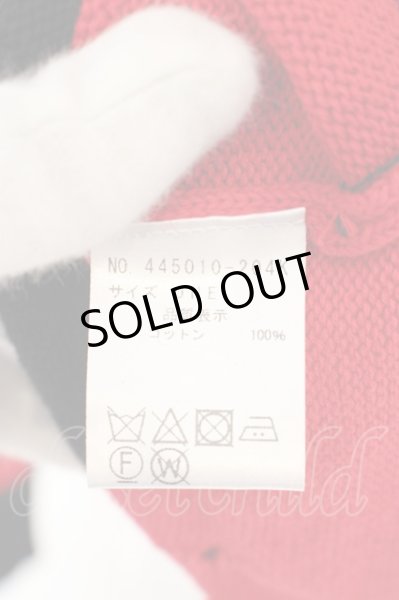 画像3: NO ID. BLACK / CニットボーダーラダニングC/N-BIGプルオーバー ONE レッドｘブラック O-24-02-23-114-NO-to-YM-ZT232 (3)