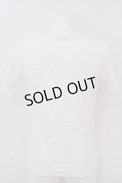 画像3: BUFFALO BOBS / GRAIN(グレイン) ウェーブタックVネックTシャツ 1-2 ホワイト O-24-02-23-011-BU-ts-YM-ZT288 (3)